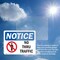Signmission No Thru Traffic Sign, Vinyl Decal, 10in W x 7in L, 2PK OS-2PACK-NS-D-710-L-16200 - alternate 4